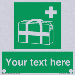 Custom sign safe condition Medical grab bag